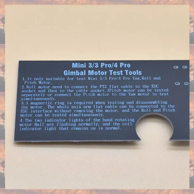 

2025 New-Gimbal Motor Test Board For DJI Mini 4 Pro/3 Pro/3 Y/R/P Axis Motor Test Board For DJI Mini 4 Pro/3 Pro/3 Accessories