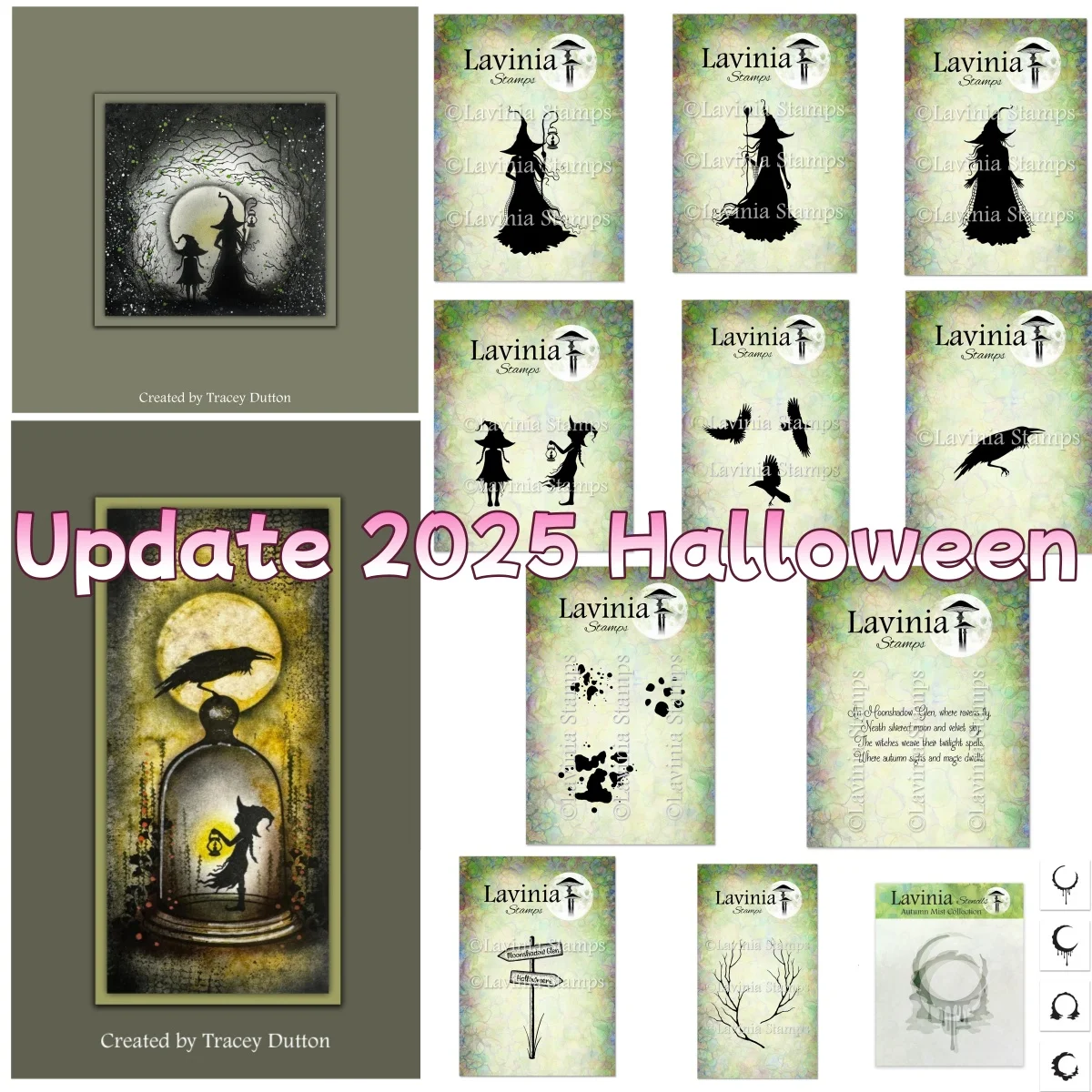 

Witch Hazel Ravens Paint Spatters Clear Stamp Stencil for DIY Making Card Scrapbook Embossed Template Decoration Halloween 2025