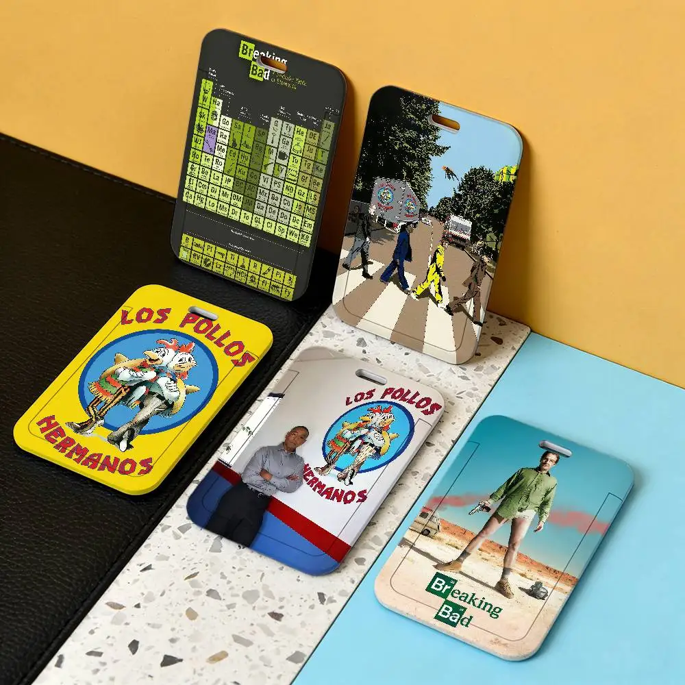 Movie B-Breaking Bad Fried chicken shop Transparent Card Holder Employee Plastic Slide Cover Lanyard Work Business ID Bag Bus