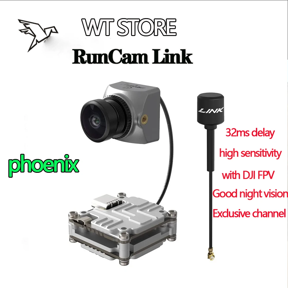 

RunCam Link Phoenix HD Kit FPV Camera DJI Air Unit Digital HD VTX 1280x720 60FPS For DJI FPV Unit Caddx Vista