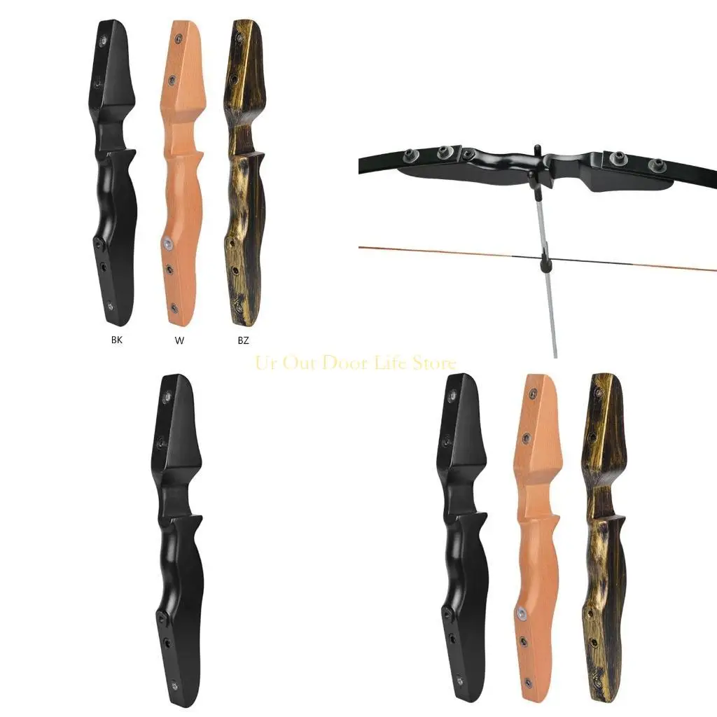

77UF Съемная стрельба из лука с прямыми ручками для лука Буковая деревянная ручка для лука Открытое снаряжение для стрельбы из и