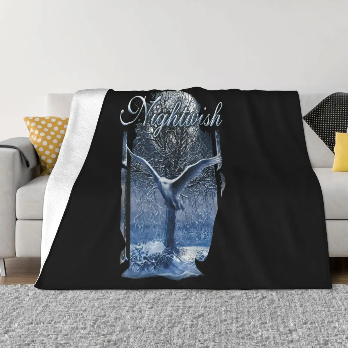 Nightwish Band 1 Black New Rock Rock Band Men S Short Personalized Creative Design Pattern Throw Blanket