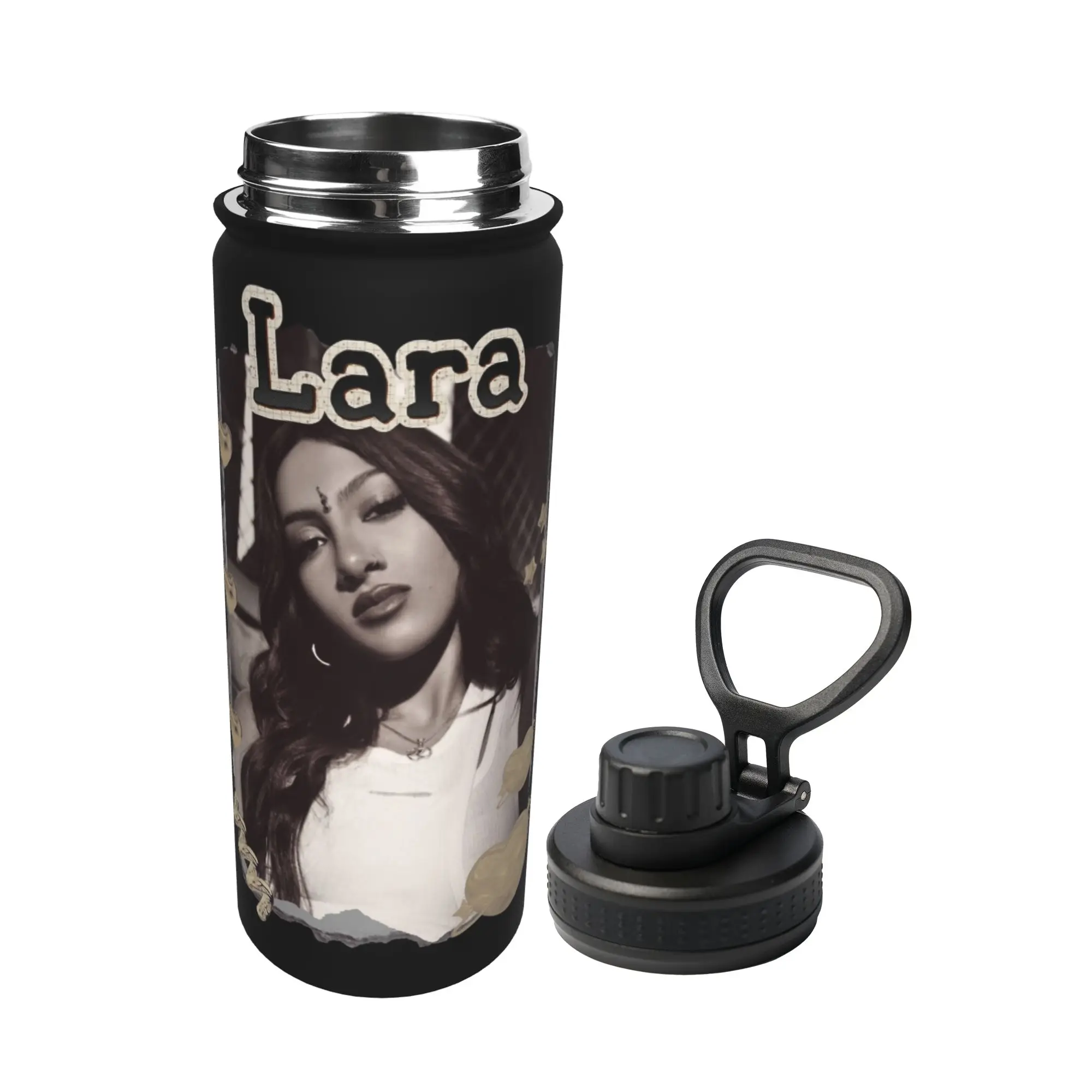 Lara Katseyes Kpop Girl Group 18OZ Sports Insulated Kettle  Coffee Cups Stainless Steel Double Wall Mug Water Bottle