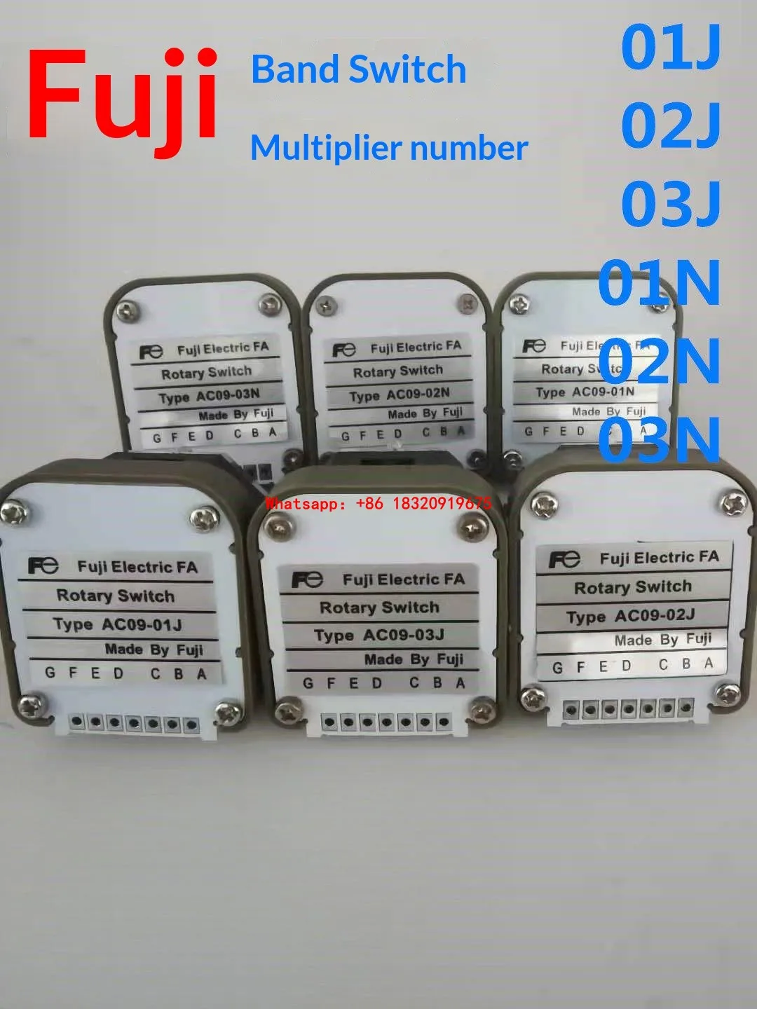 Cyclmotion CNC FUJI Multiplier Band Switch rotary AC09-01N/RX/02N/CX/03N/GX/01J/RY/02J/RY/03J/CY/GY