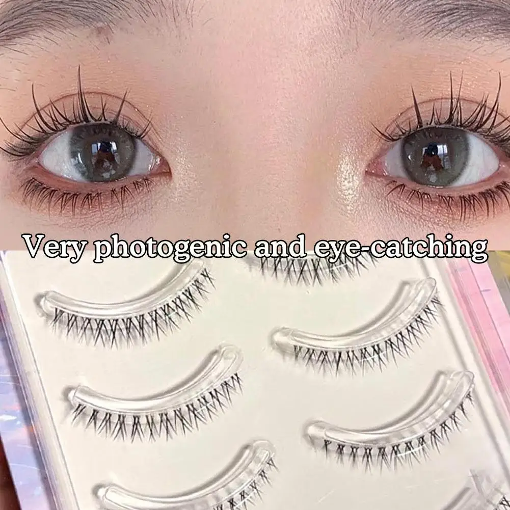 5pairs Thick False Eyelashes Thai False Eyelashes European Eyelashes Eyelashes Handmade Strips False Full And Fake American J3J2