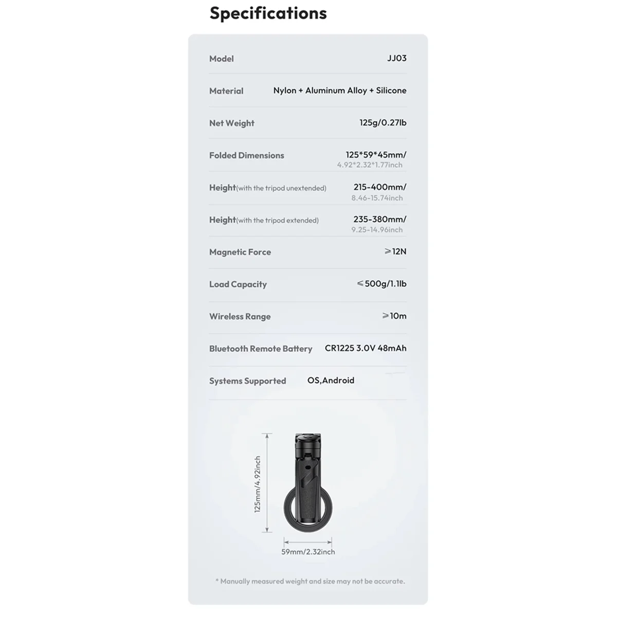 Подставка для телефона, новый магнитный штатив для телефона JJ03, беспроводная ручка для телефона, палка для селфи, настольный штатив для 16, 15, 14 13 Pro Max