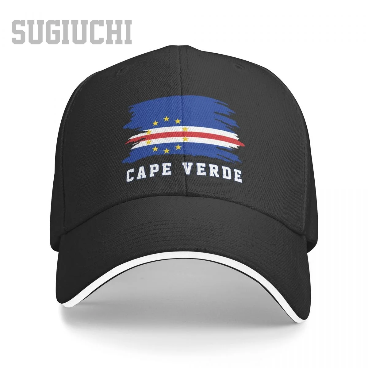 

Unisex Sandwich Cape Verde Flag Cape Verdean Baseball Cap Men Women Hip Hop Caps Snapback Golf Hat Fishing
