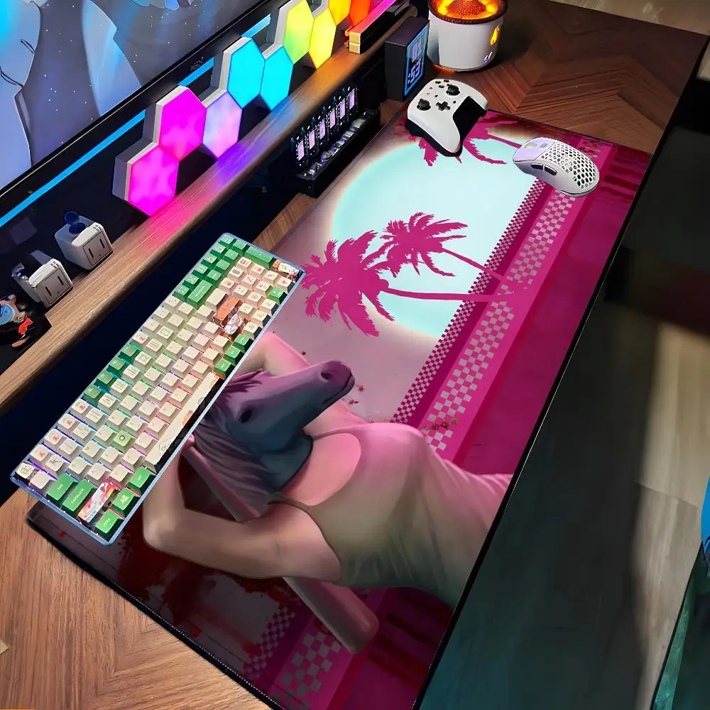 

Game Hotline Miami Mouse Pad Large Rubber Tablepad PC Game Mousepad Laptop Desk Pad XXL Non-slip Computer Keyboard Mouse Mat