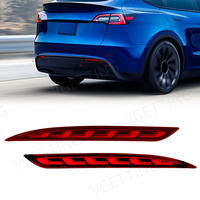For Tesla Model Y Model 3 2017 2018 2019 2020 2021 2022 Rear Bumper Reflector 3 Functions Led Brake Light Dynamic Turn Signal