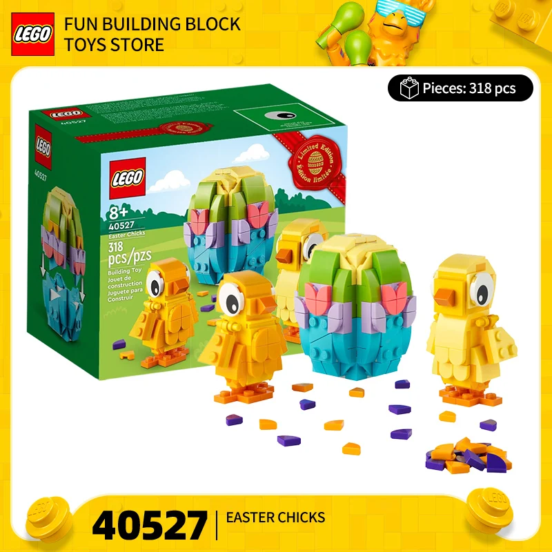 

LEGO 40527 Easter Chick and Easter Egg Festival Limited Edition Fangtouzi Puzzle Building Blocks Toy Gift