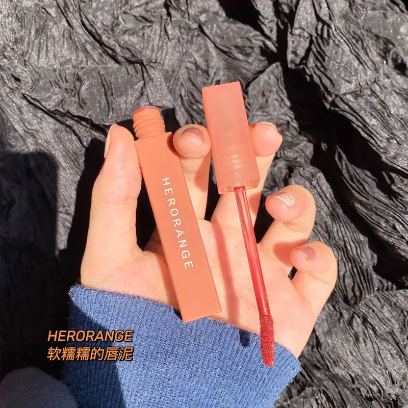 Herorange Matte Lipgloss é tão macio como veludo, à prova d'água e de longa duração MM SAWU