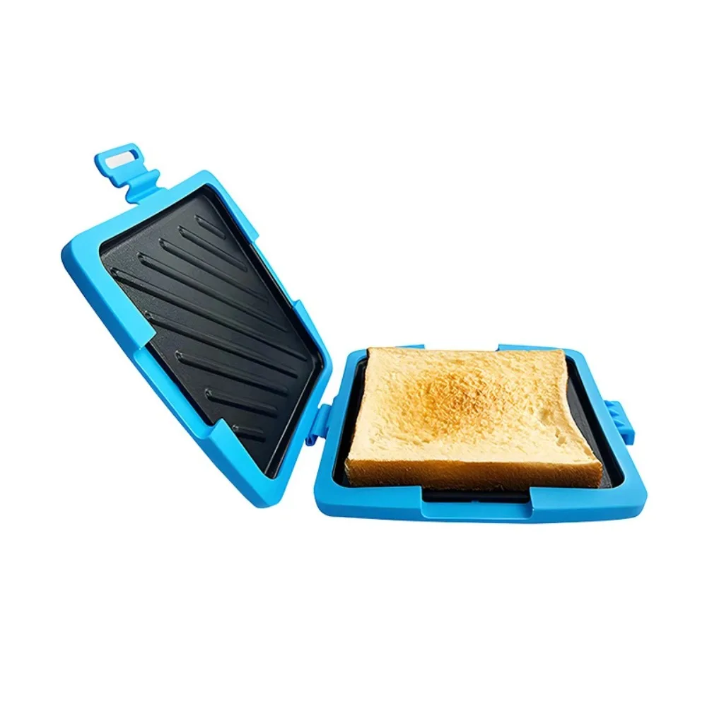 Adjustable Silicone Microwave Sandwich Maker Non-stick Heat-resistant Sandwich Grill Plate Detachable Microwave Toaster Office