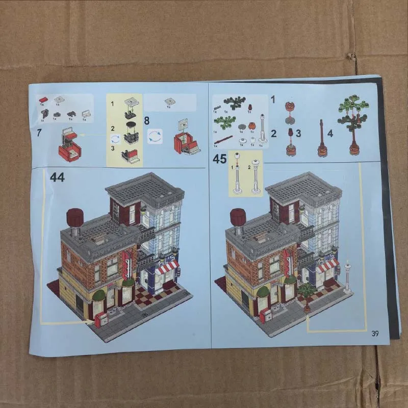 2262 PCS Detective Office 10246 Building Blocks Bricks Architecture Birthday Gifts Toys Compatible 15011 Street House Model