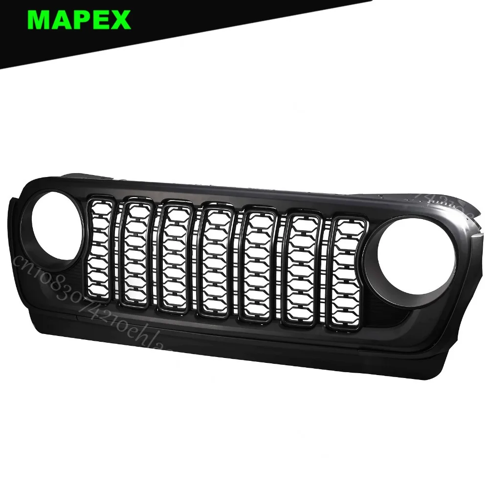 2018-2024 Front Grille Black Mesh Grille Fit for Jeep Wrangler JL / Gladiator JT NEW