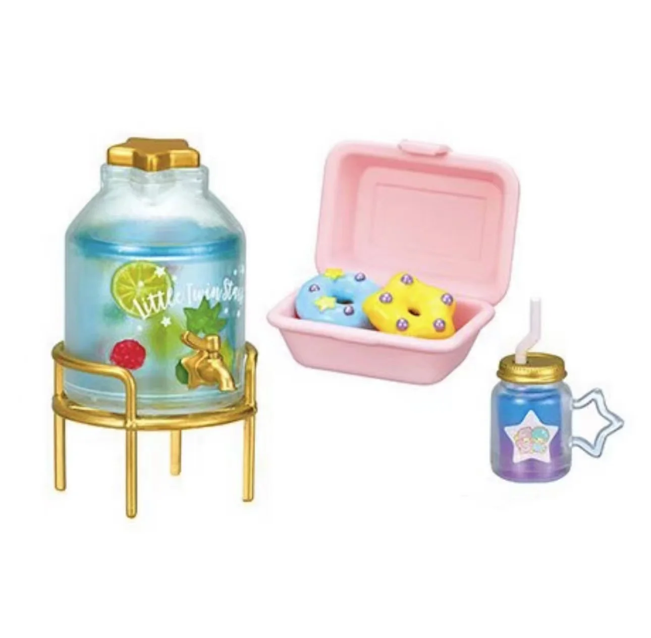 BANDAI Sanrio Figures Model Gemini star Camping cuisine Dream Picnic prop EX CASHAPON Cute ornament Original Toy