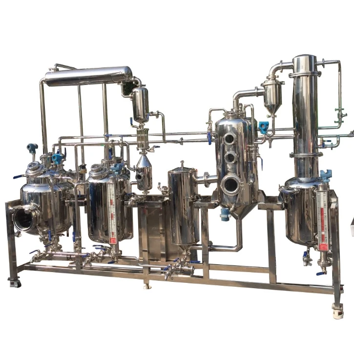 Attrezzatura per serbatoio di recupero dell'alcol per estrazione di erbe, concentratore per evaporatore sottovuoto in acciaio inossidabile