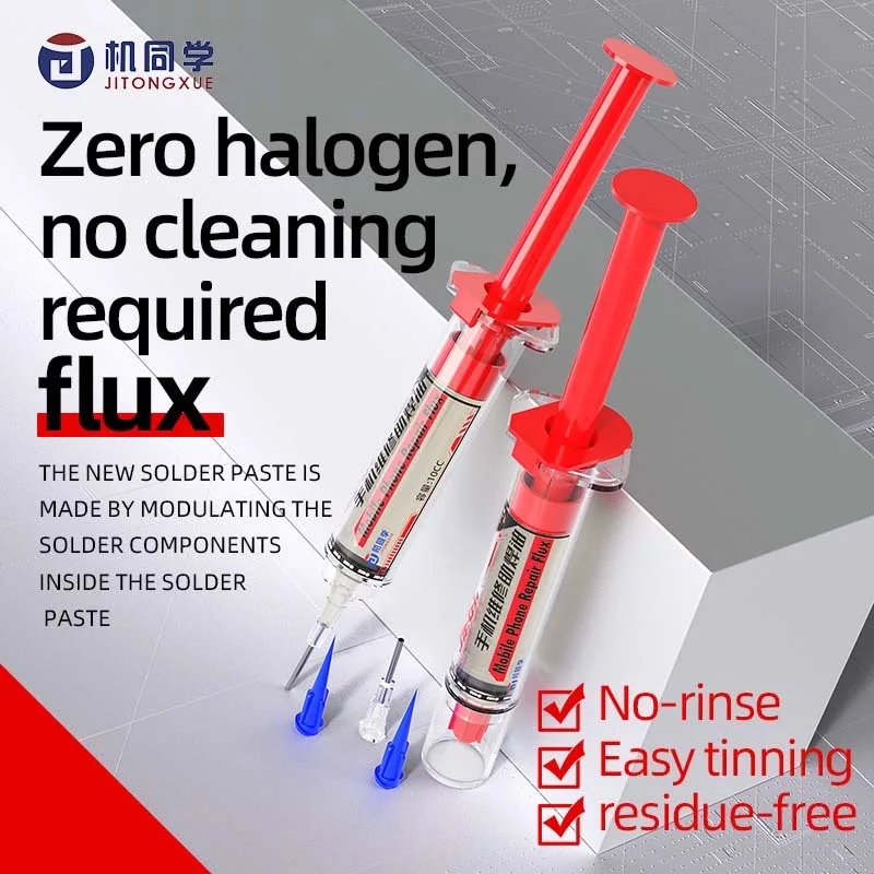 

JTX JS-61 Nano Flux Paste Lead-Free Halogen Free Soldering for Chip Motherboard High Performance Repair Flux Welding Tools