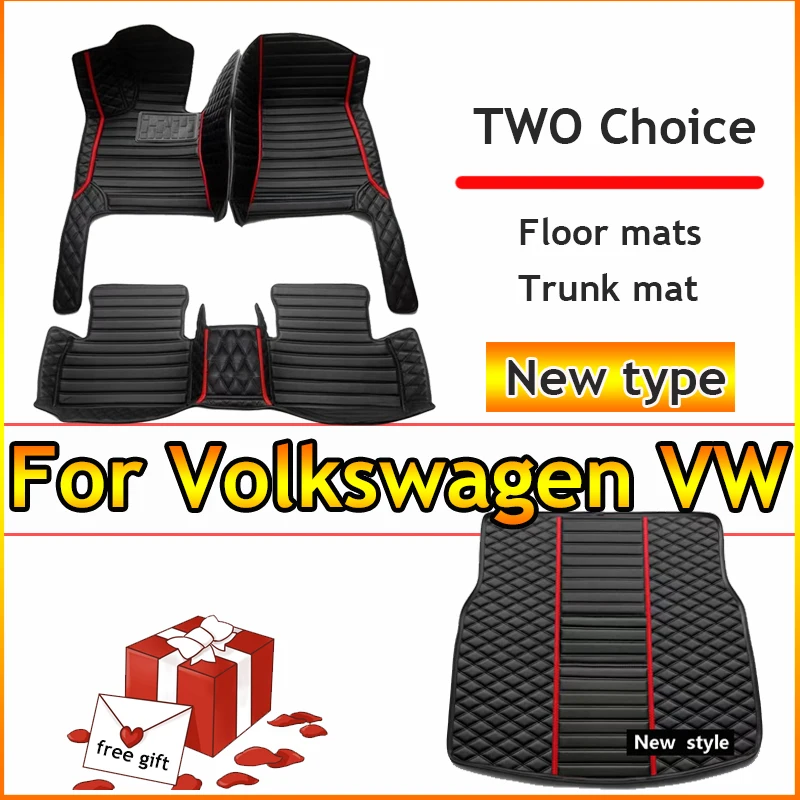 

Custom Made Leather Car Floor Mats For Volkswagen VW Passat B6 2007 2008 2009 2010 2011 Carpets Rugs Foot Pads Accessories