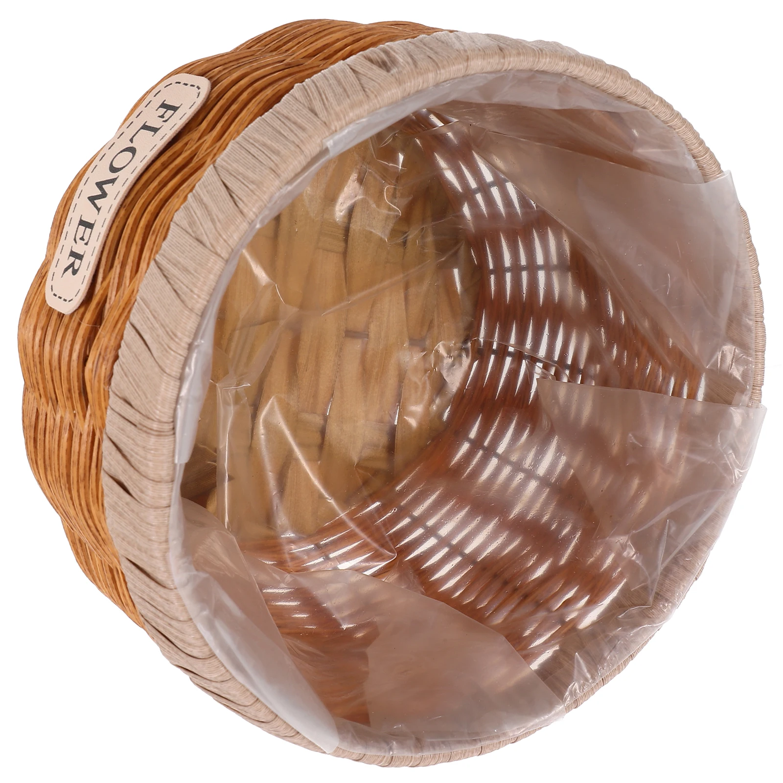 

Colored Wicker Basket Planter Plant Pot Indoor Outdoor Decorative Durable Storage Basket for Organizing Plants