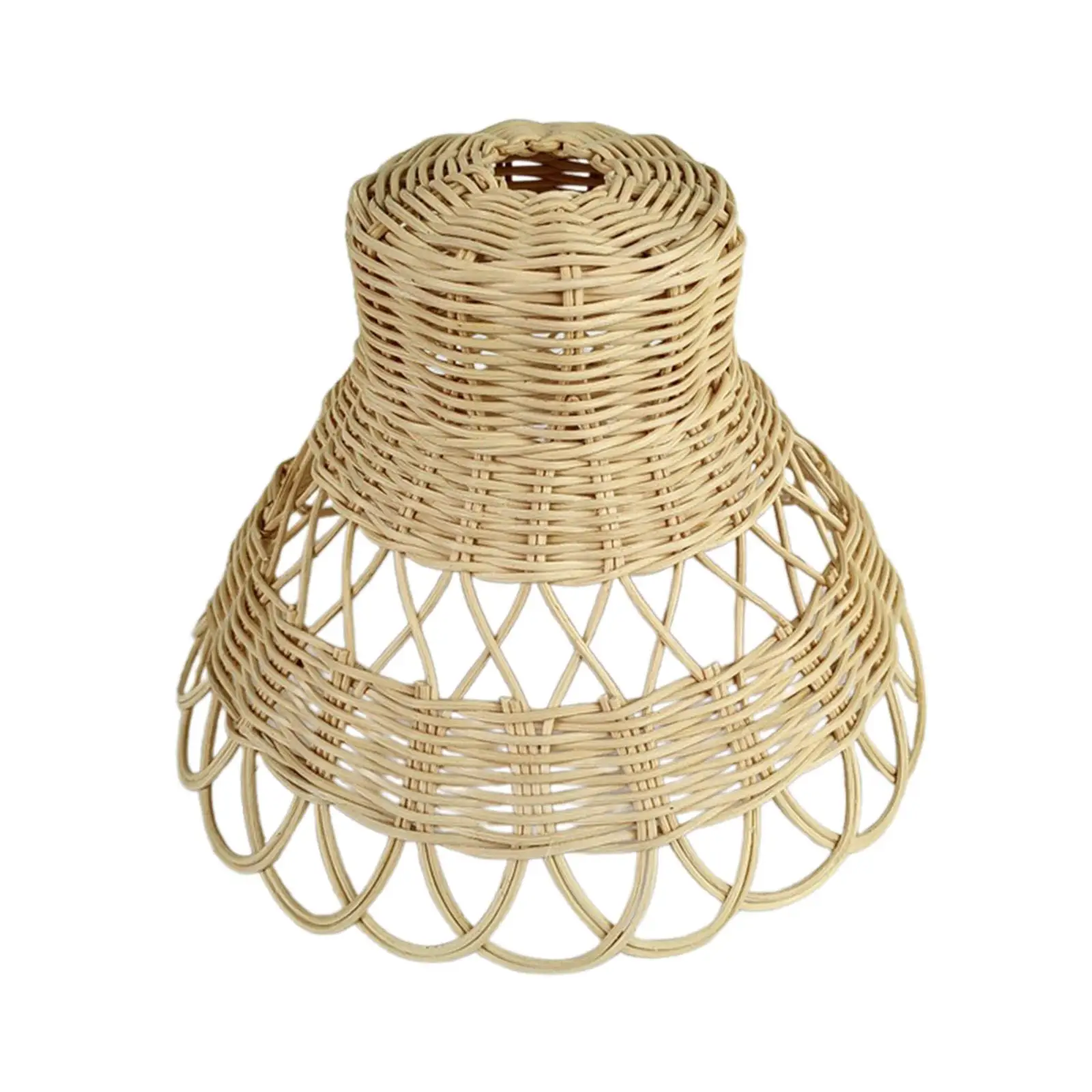 Rattan Lamp Shade Pendant Sconce Shade Handwoven Rattan Lampshade for Pendant Light Chandelier Wall Lamp Floor Lamp Kitchen