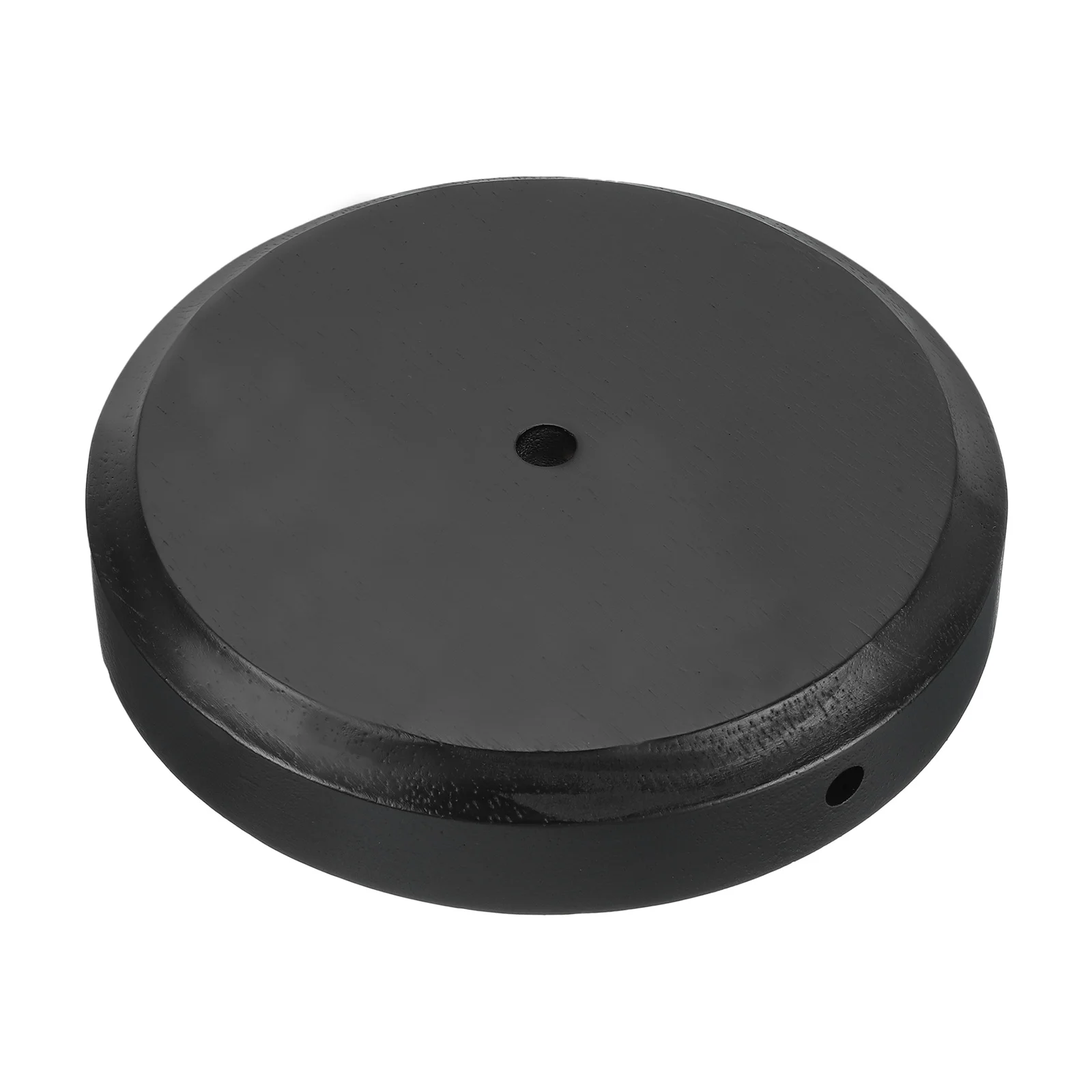 

1Pcs Black Wooden Lamp Base Round Solid Wooden Base Wood Desk Lamp Display Stand Replacement for Bedroom Bedside Table Lamps