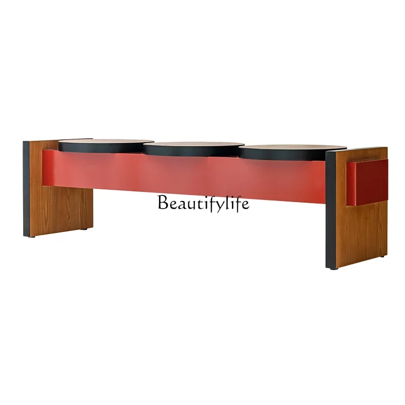 

LFrench Style Antique Bench Solid Wood Vintage Shoes for Home Bed End Stool Bedroom Bedside