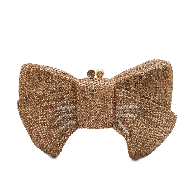 

Rhinestone Dinner Andmade Diamond Clutch Bag Banquet Party Clutch Ladies Bow Bags Party Bags For Woman Bolsos De Mujer Tendencia