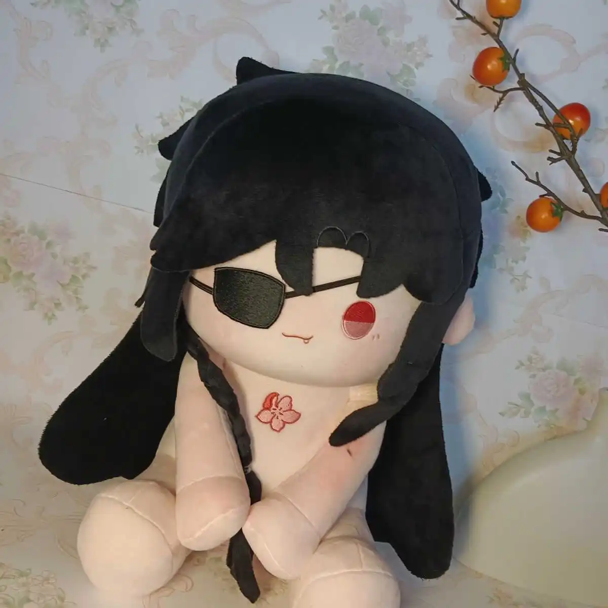 

Anime Tian guan ci fu Hua Cheng Soft Plush Doll Body Dress Up Stuffed Toys Sitting Posture Figures Plushie Kawaii Gift 40cm