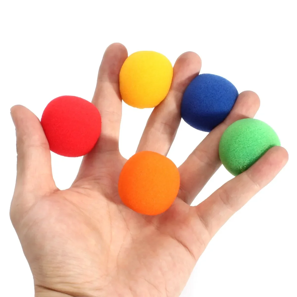 5pcs/set Close Up Magic Street Classical Comedy Trick Soft Sponge Balls 3.5cm Medium size