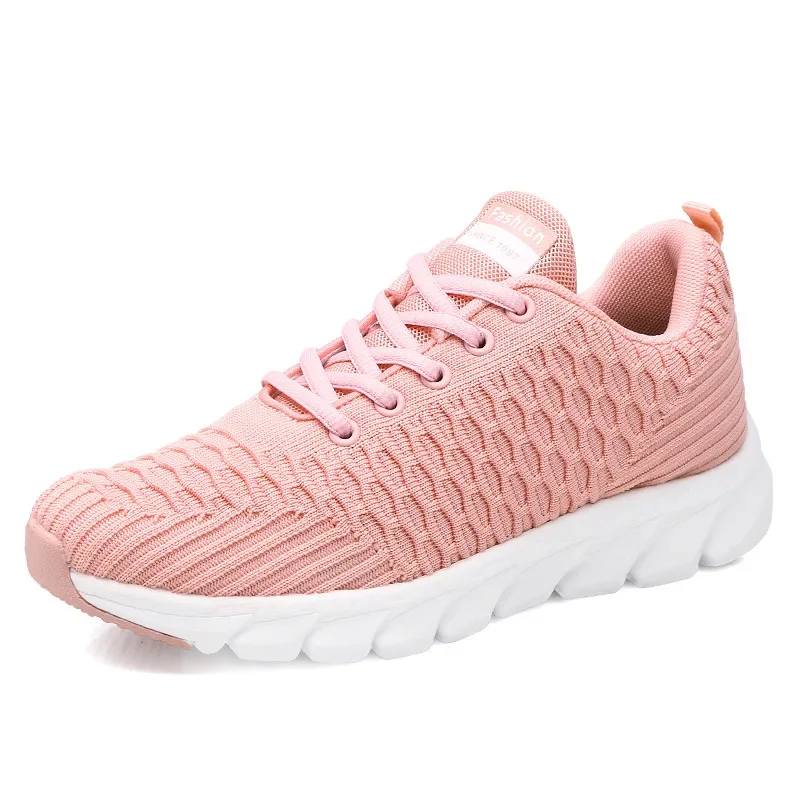 Women Mesh Sneakers Summer Breathable Women Flat Shoes Lightweight Casual Shoes Ladies Lace-up Deportivas Mujer Chaussures Femme