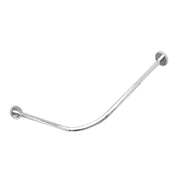 Shower Curtain Pole Curved Stainless Steel Extendable Rail Rod Arc Wear-Resistant Punch-free Heavy Loaded Bath Hardware Area