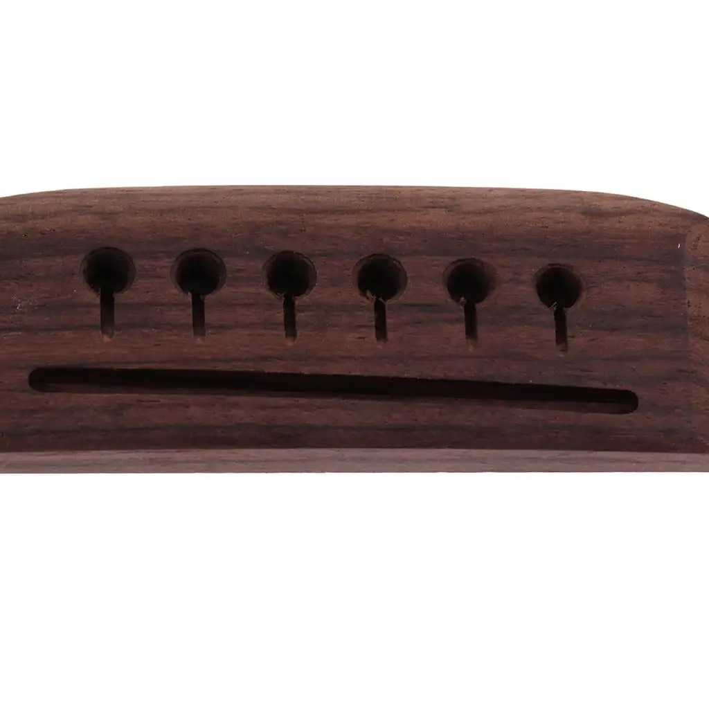 Exquisite 6 String Folk Guitar Saddle Nut Rosewood Backhand Bridge Replacement Wooden Accessory for Guitar Construction view 5