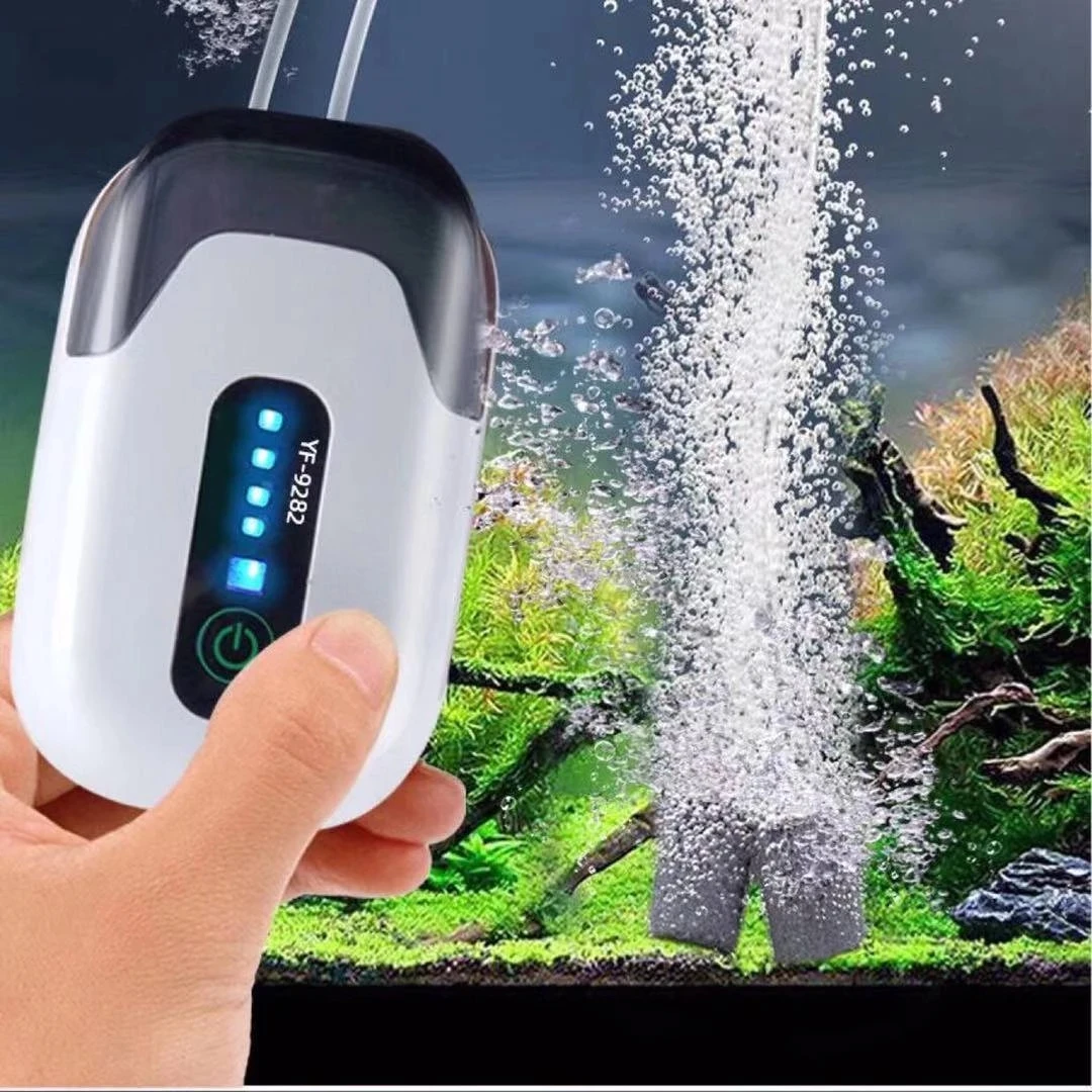 Fish tank oxygen pump outdoor special fishing pump rechargeable small waterproof silent oxygen pump aquarium accessories