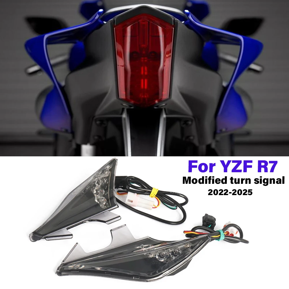 

For Yamaha YZF R7 YZFR7 YZF-R7 2022 2023 2024 2025 New Motorcycle Accessories Rear LED Lights Brake Lamp Turn Signal Indicator
