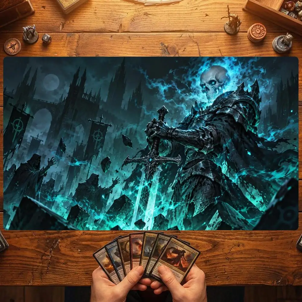 Misty Abyss Magic Party Game Mat Durable Rubber for MTG&TCG Games 35X60 Mouse Pad Offices Desk Mats Friendly Design