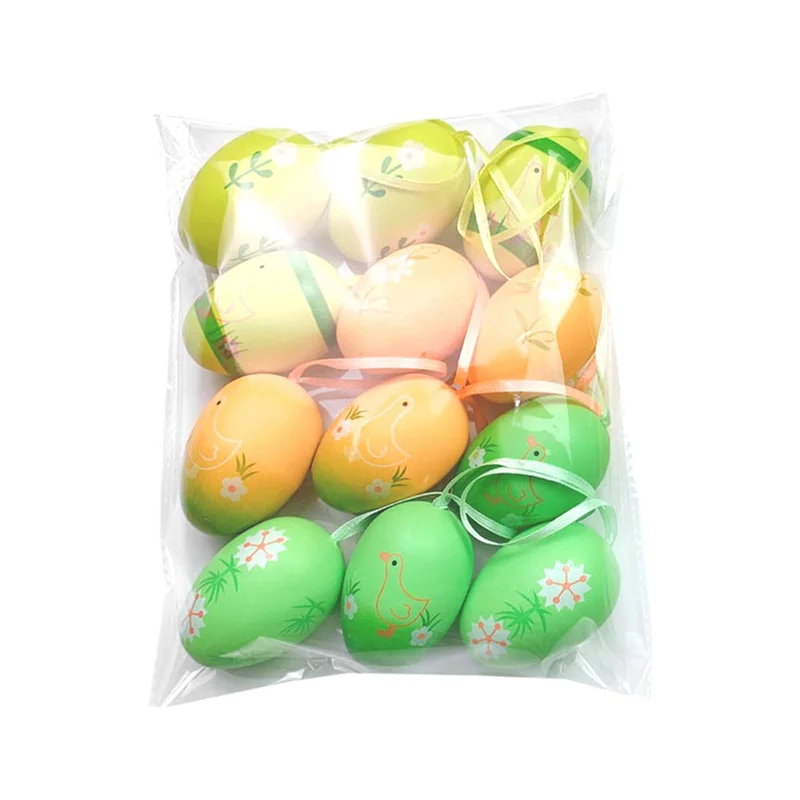 A63T-C Pasqua Uova dipinte a mano fai-da-te Asilo Colorazione Simulazione Uova Colorazione Uova Durevole