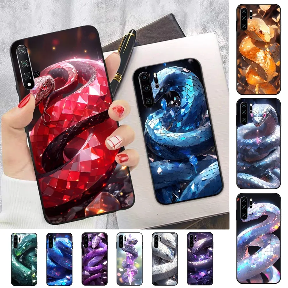 Gemstone Serpents Phone Case For Huawei P 8 9 10 20 30 40 50 Pro Lite Psmart Honor 10 lite 70 Mate 20lite