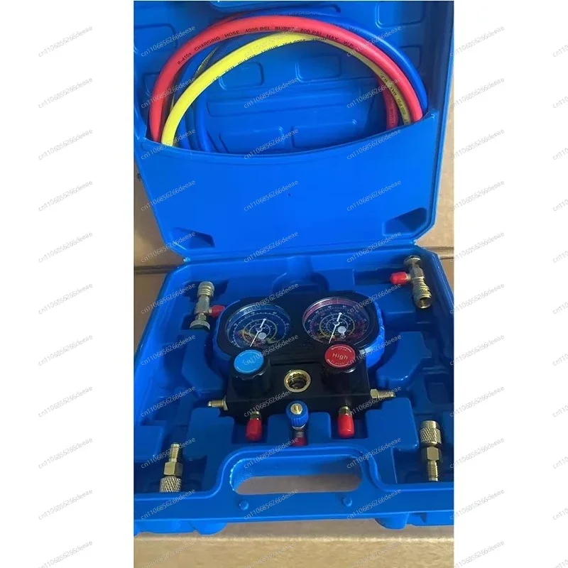 1234YF AC Refrigerant Diagnostic Kit – Pressure Gauge Set for Automotive Air Conditioning System Service & Charging