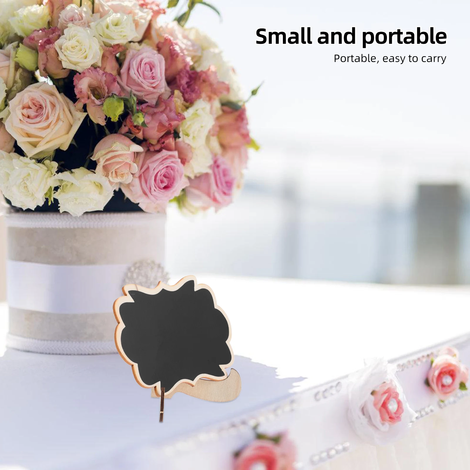 

10 Pcs Household Small Blackboard Display Home Decor Wood Buffet Labels for Food