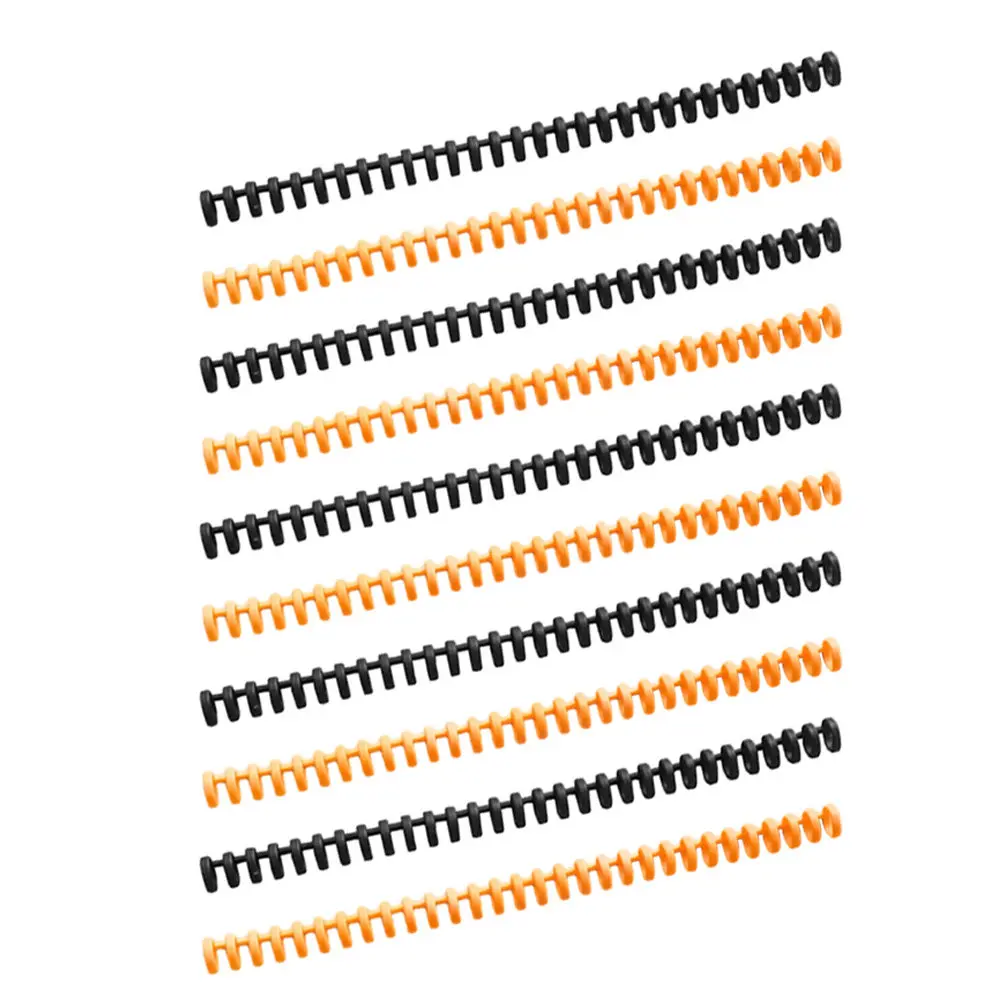 

10Pcs Plastic Spiral Binding Coils Book Coils DIY Loose Leaf Binder Rings Office School Spiral Binding Page Supplies