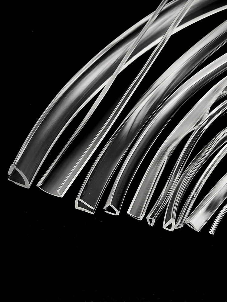 Rubber U Strip Edge Shield Encloser Bound Thick Panel Board Sheet Glass Metal Wood Vehicle Seals Transparent