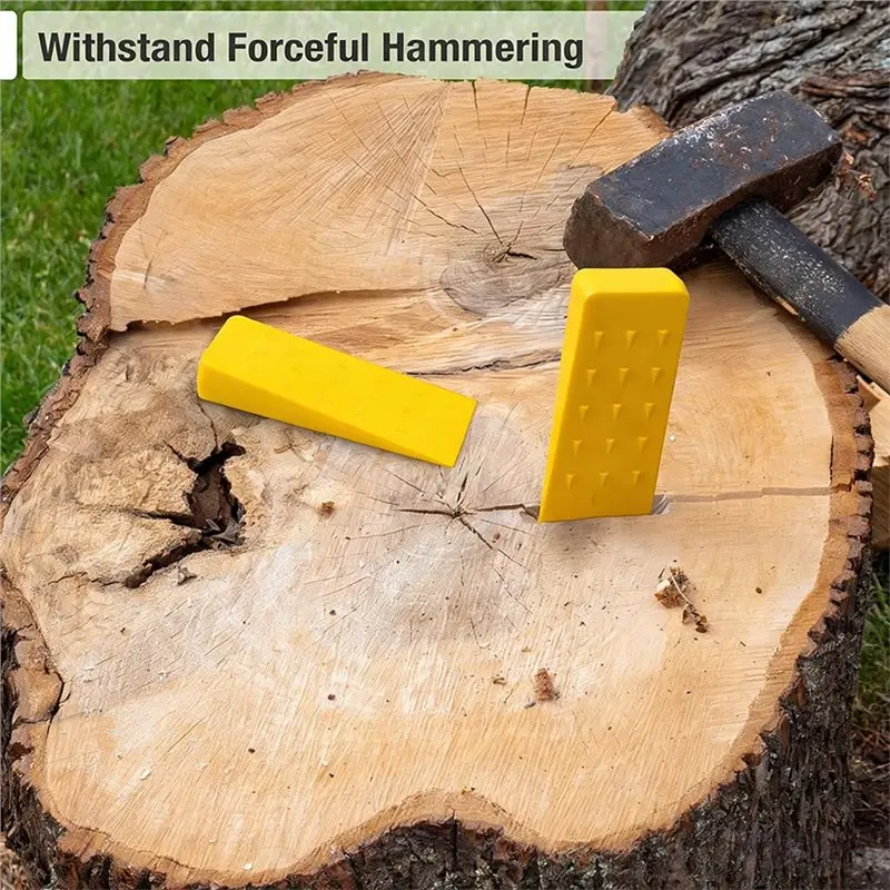 EYFL-Safety Chainsaw Accessories 3Pcs Felling Wedges Plastic Chainsaw Wedges Tree Cutting Wedges Logging Supplies A