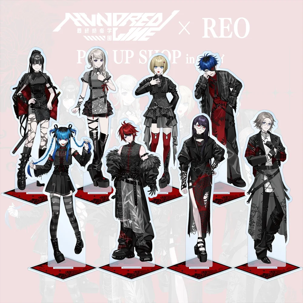 The Hundred Line Last Defense Academy Acrylic Stand, REO China Punk Ver Takumi Anime Figure Standee, Desk Decor Keychain Gifts