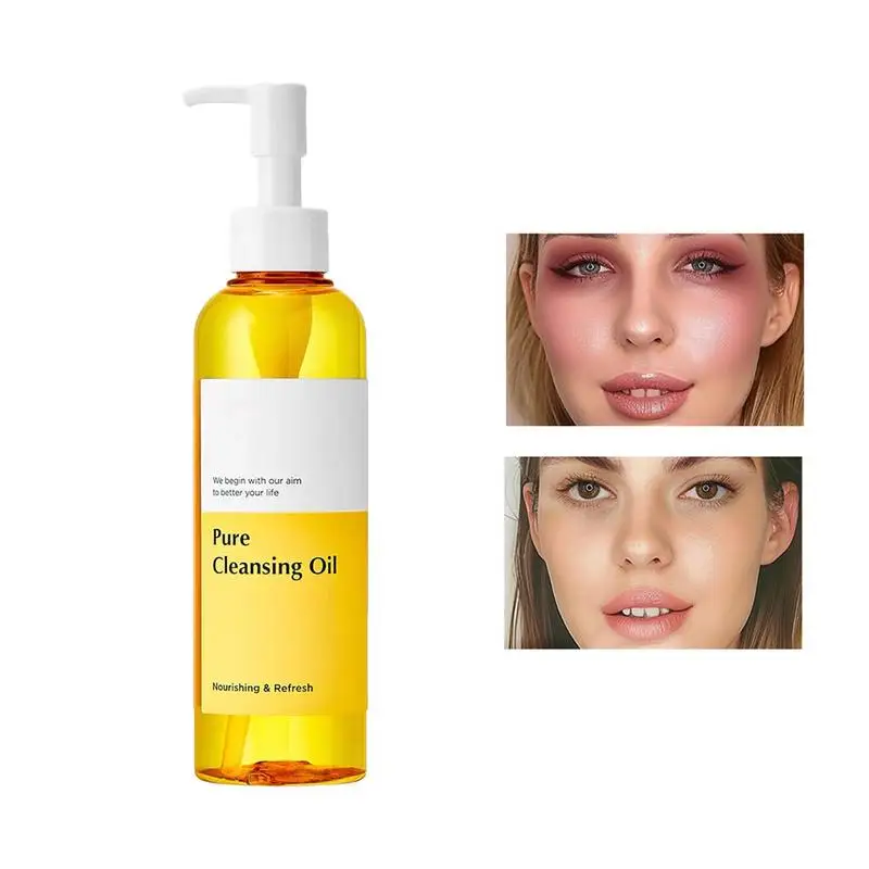 200Ml Make-Up Verwijderaar Olie Zachte Oogmake-Up Reinigingsolie Gezichtsolie Reiniger Lage Gevoeligheid Ontwerp Dagelijkse Make-Up Remover Olie