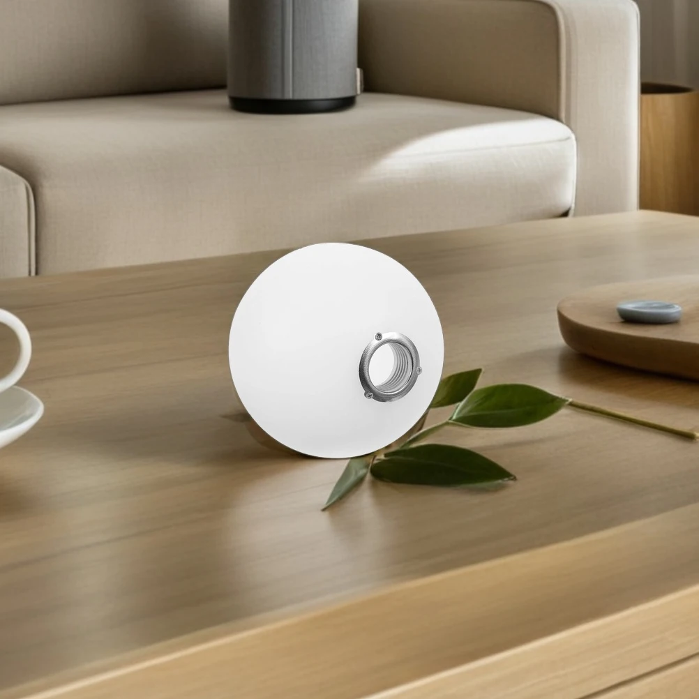 

Круглый абажур 130 мм G9, металлическая резьба, матовый белый пластик, легкий современный сенсорный декор для гостиной