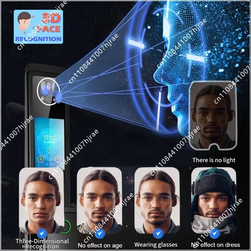 3D Facial & Palm Vein Smart Door Lock Wireless Camera Real‑time Intercom APP Control Fingerprint Keyless Smart Home SecurityLock
