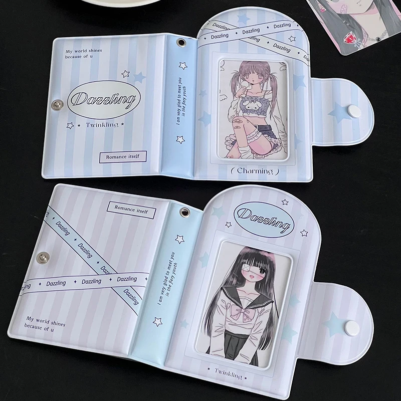 3 Inch Photo Album Card Storage Photocard Holder Sweet INS Hollow Photo Album Idol Card Collection Book