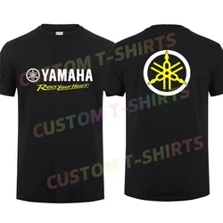 2024 Men T Shirt Casual Yamahas Revs Your Heart T-shirt Summer Sports Tops Short Sleeves 100% Cotton Streetwear S-3XL Cool Tee