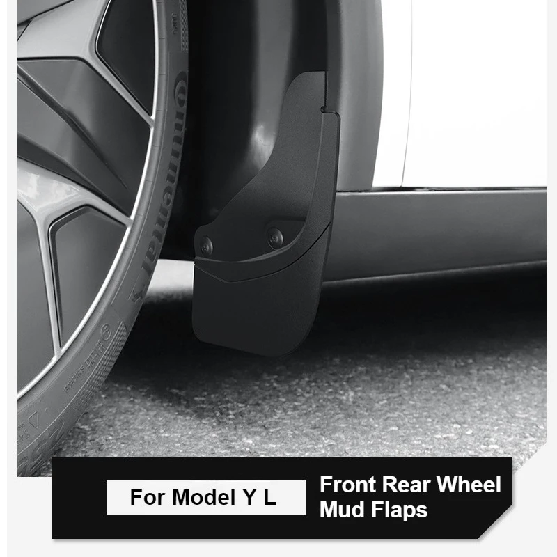 Fender For Tesla Model YL 2026 Mud Flaps Splash Guard Flap 6-Seater YL Fenders Anti-Snow Anti-Sand Front Rear TPE Car Protection