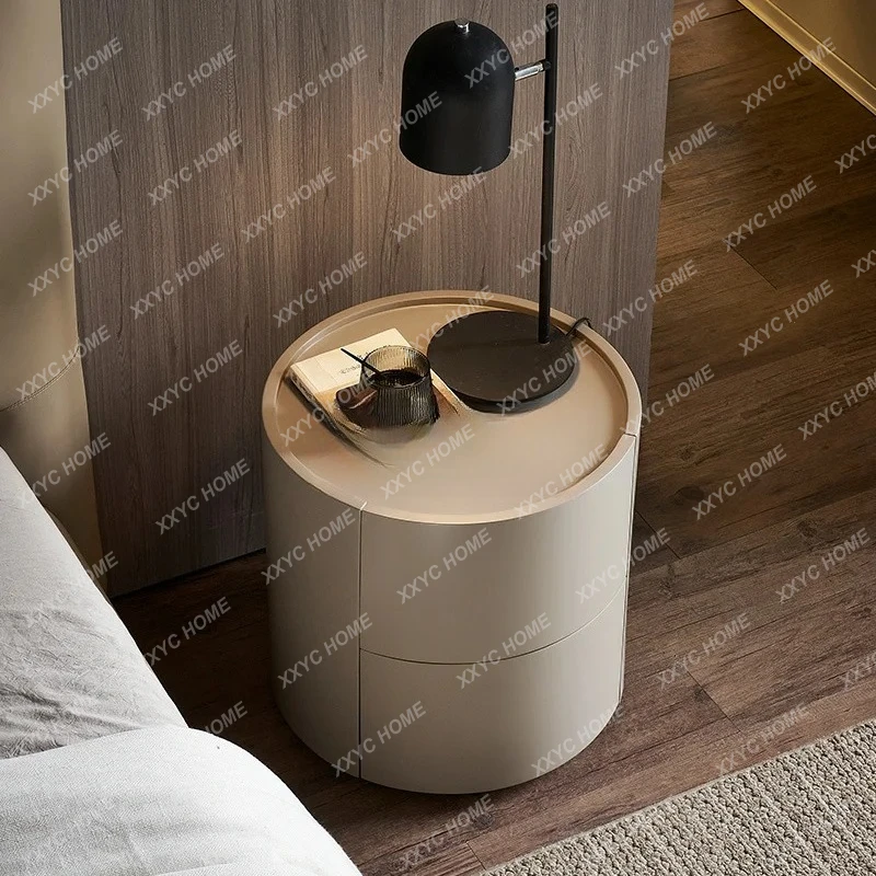 Italian creative bedside table household bedroom modern simple bedside storage cabinet small